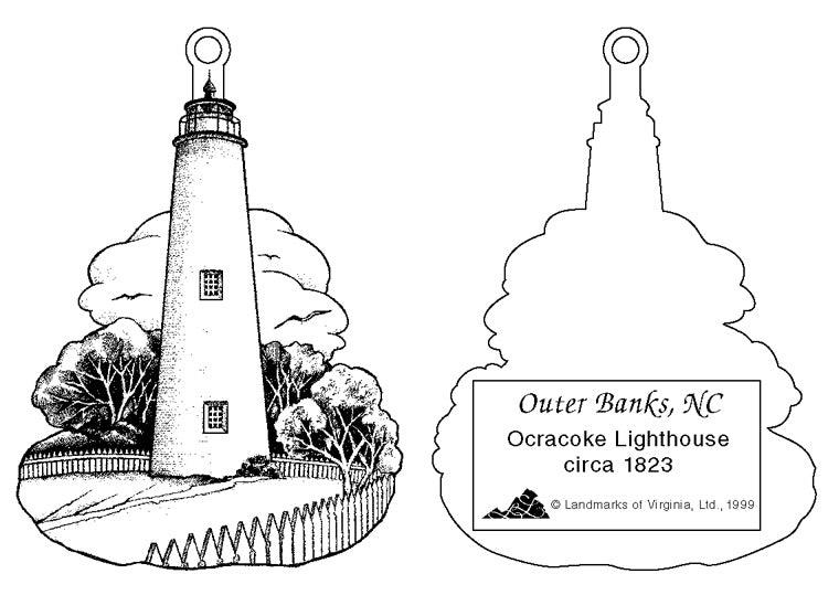 NC Ocracoke Island Light Circa 1823