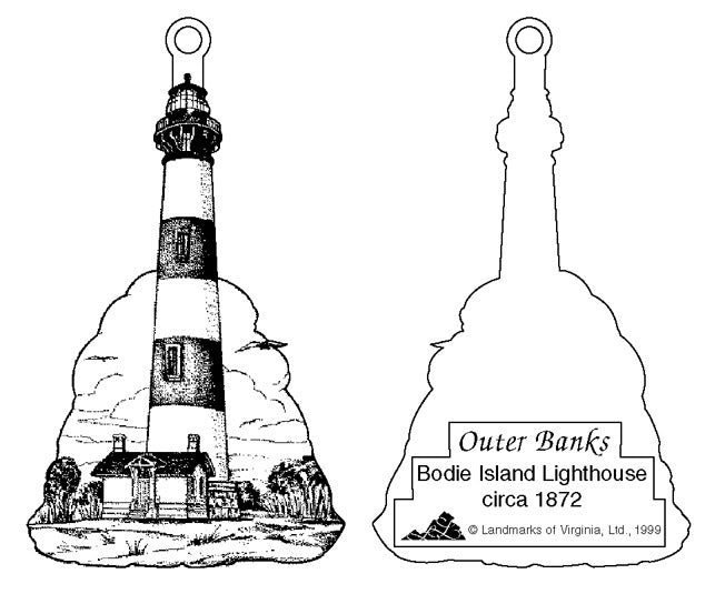 NC Bodie Island Lighthouse Circa 1872